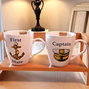 Pfaltzgraff Everyday Captain And First Mate Coffee/ Tea Mugs. NWT. Great Cond.